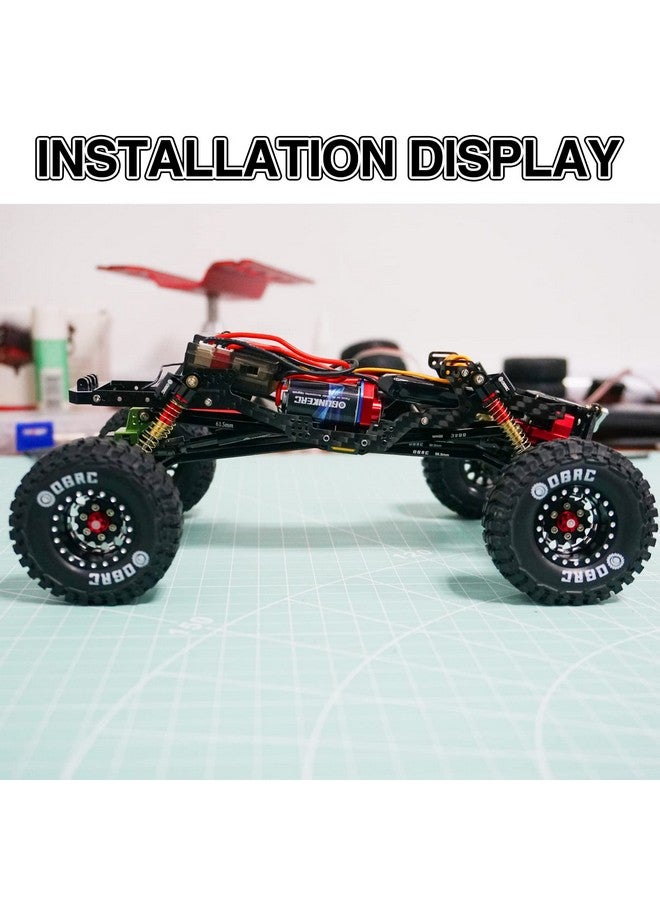 OGUNKE Ogrc Carbon Fiber Angled Skid Chassis Kit Angled Skid Lcg Chassis Kit For Axial Scx24 Deadbolt Jlu C10 Bronco Upgrade Part - Image 2