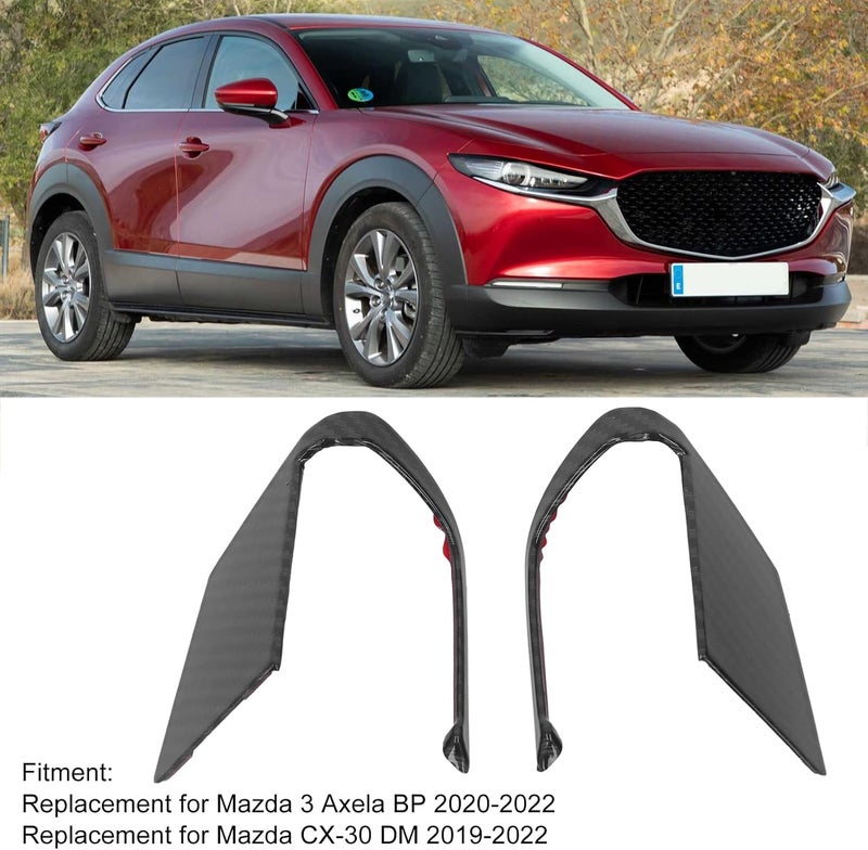 Steering Wheel Button Cover Trim, Carbon Fiber Style ABS Plastic for 3 Axela BP 2020-2022 - Durable Protection, Stylish Interior Upgrade, Easy Installation - Image 3