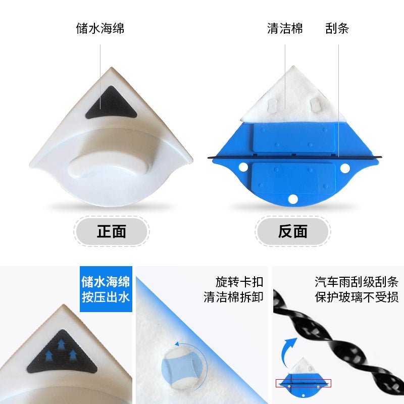 general Bummet Double-Sided Glass Cleaner for Household Windows and Mirrors - Image 3