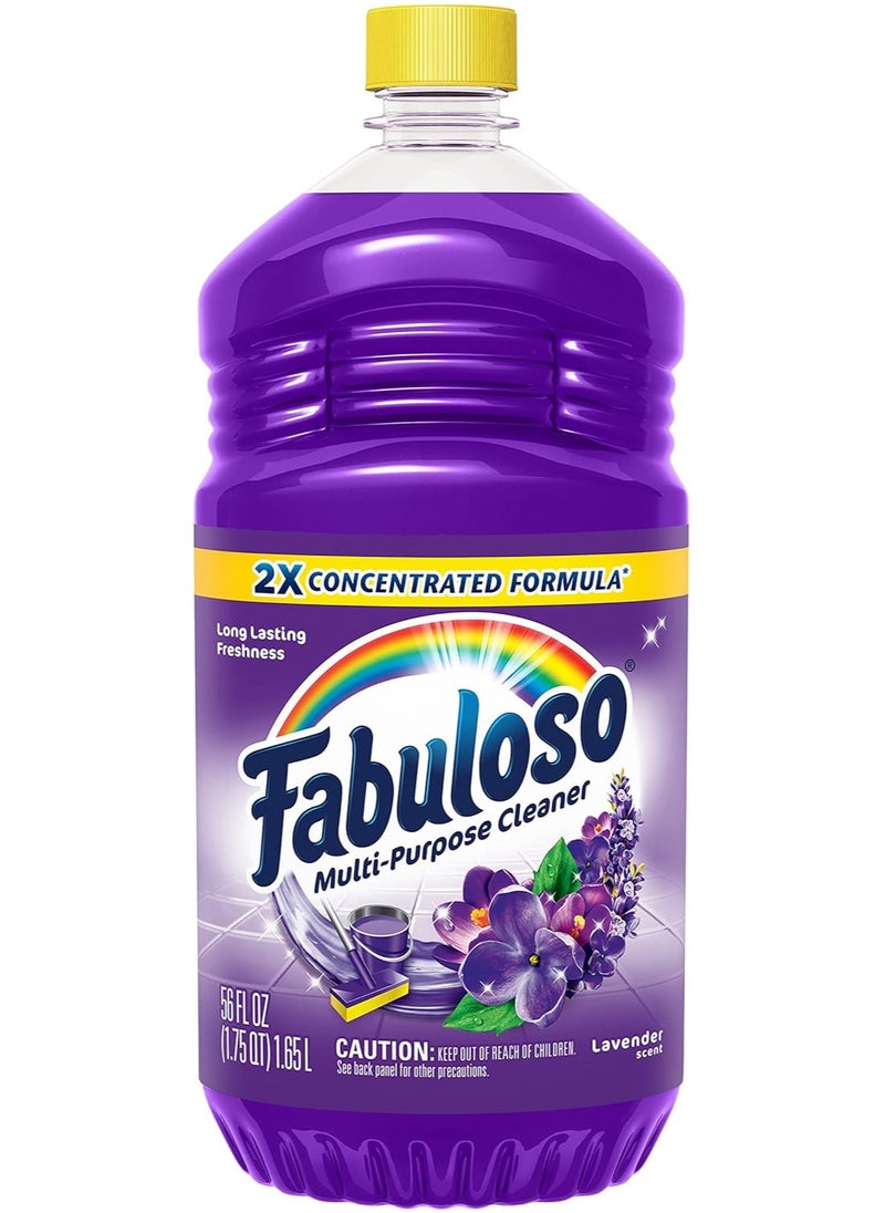 Fabuloso - Multi-Purpose Cleaner, 2X Concentrated Formula, Lavender Scent, 56 oz - Image 1