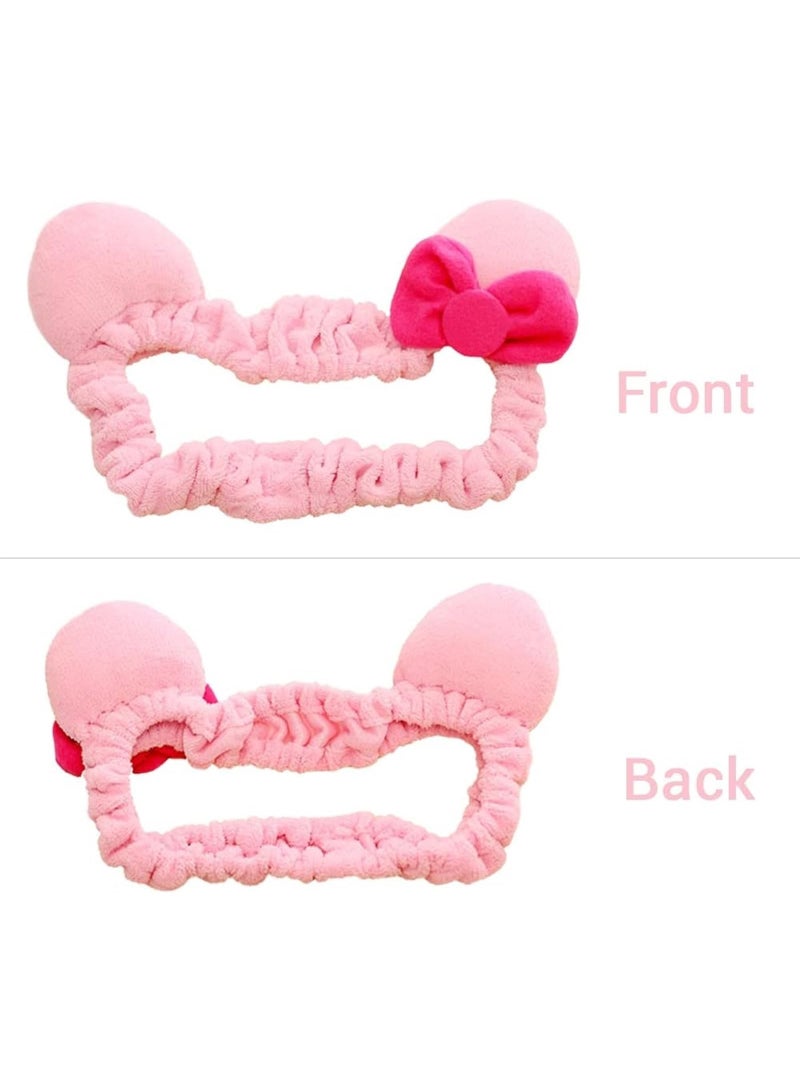 Computer Monitor Cover with Cat Ear Design Furry Kawaii Pink Monitor Dust Cover Elastic Dustproof for PC Tablet TV - Image 5