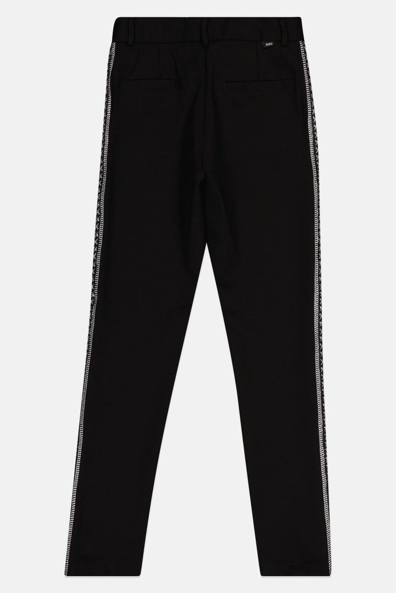 Reiko Women Cigarette Fit Solid Straight Leg Pants, Black - Image 4