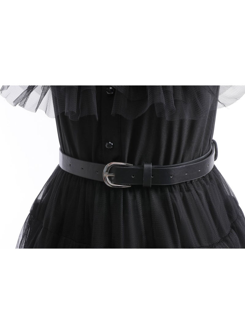 Wednesday Addams Dress Girls Costume Cosplay - Image 5