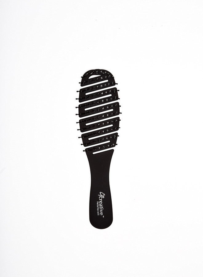 فرشاة شعر إبداعية مرنة صغيرة الحجم مصنوعة من مزيج من شعيرات الخنزير البري والنايلون