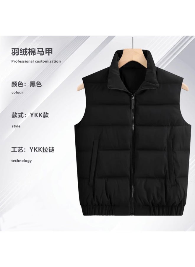 Winter Sports Vest Warm Down Cotton Windproof Work Vest Custom Logo