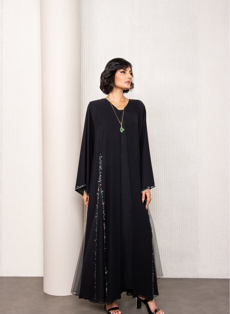 لوف عباية كلوش بشغل يدوي ملون - Image 2