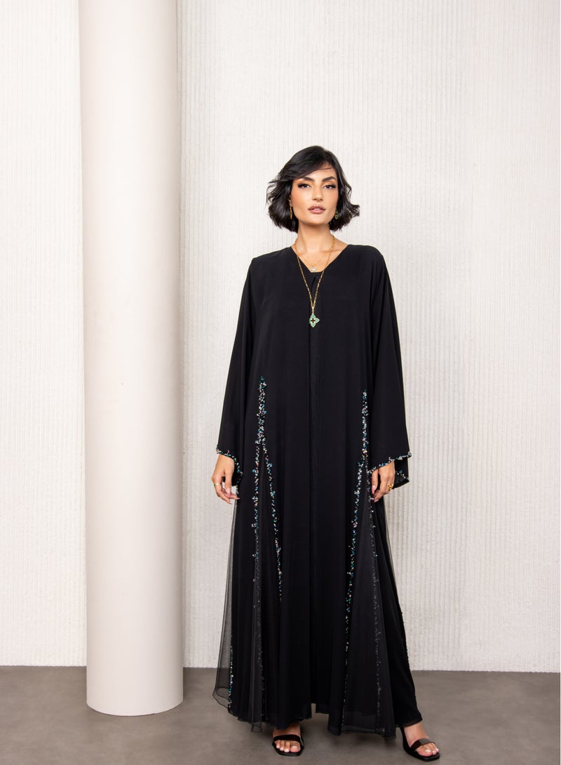 لوف عباية كلوش بشغل يدوي ملون - Image 1