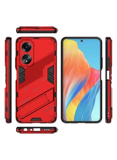 Generic OPPO A58 4G Cover Case (not for 5G) Protector Accessories Camera Protection Shockproof with Anti-scratches Anti-drops Anti-fingerprints Protective Back Cover with Adjustable Kickstand  - Image 2