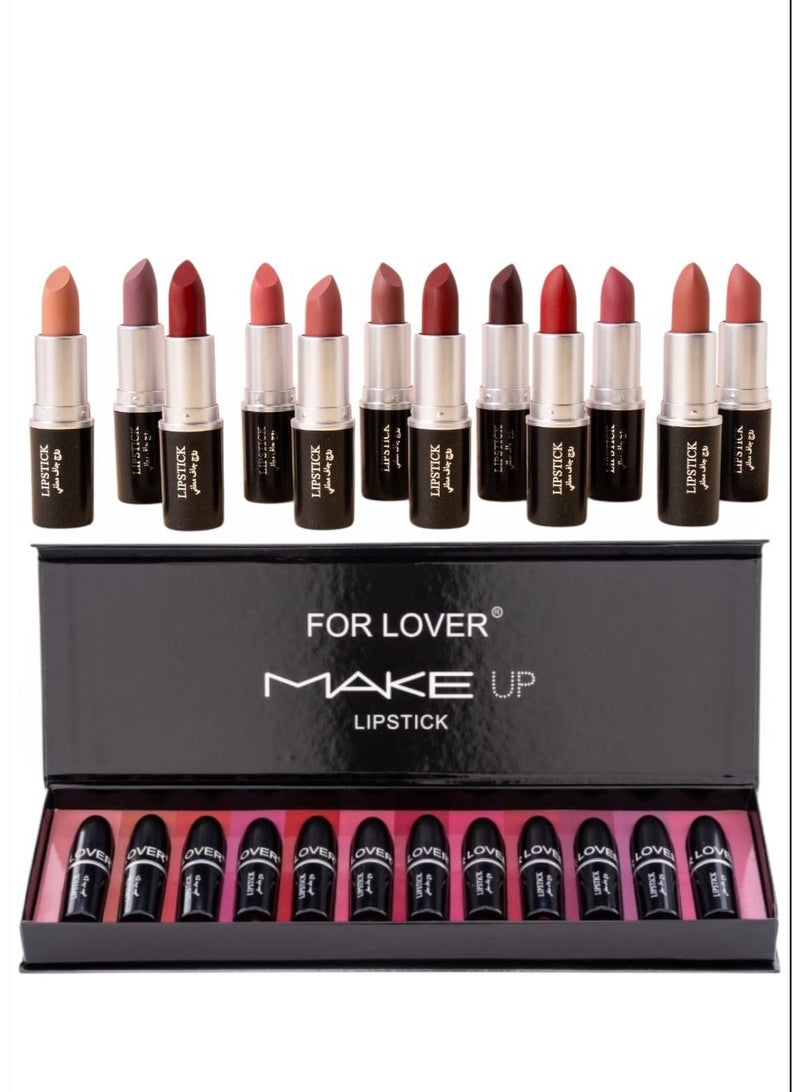 FOR LOVER 12-Piece MAKE UP Lipstick - Image 2