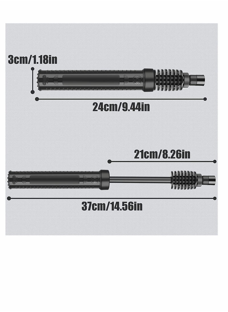Excefore Portable Air Pump Sports Ball Tool Inflator Ball Pump with 1 Pcs Needles 1 Pcs Valve Adapter for Football Basketball Volleyball Rugby Balloons Swim Inflatables  - Image 5