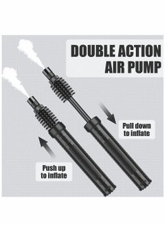 Excefore Portable Air Pump Sports Ball Tool Inflator Ball Pump with 1 Pcs Needles 1 Pcs Valve Adapter for Football Basketball Volleyball Rugby Balloons Swim Inflatables  - Image 2