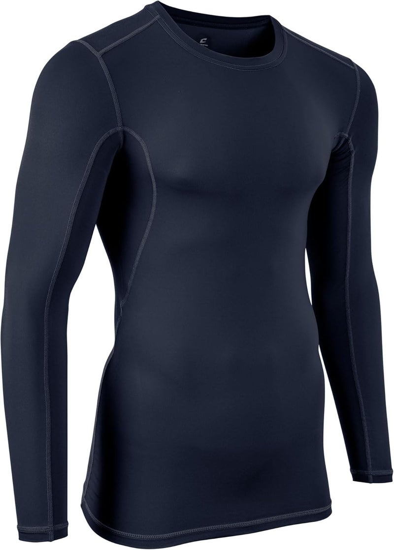 CHAMPRO Boys Youth Lightning Long Sleeve Compression Shirt - Image 2