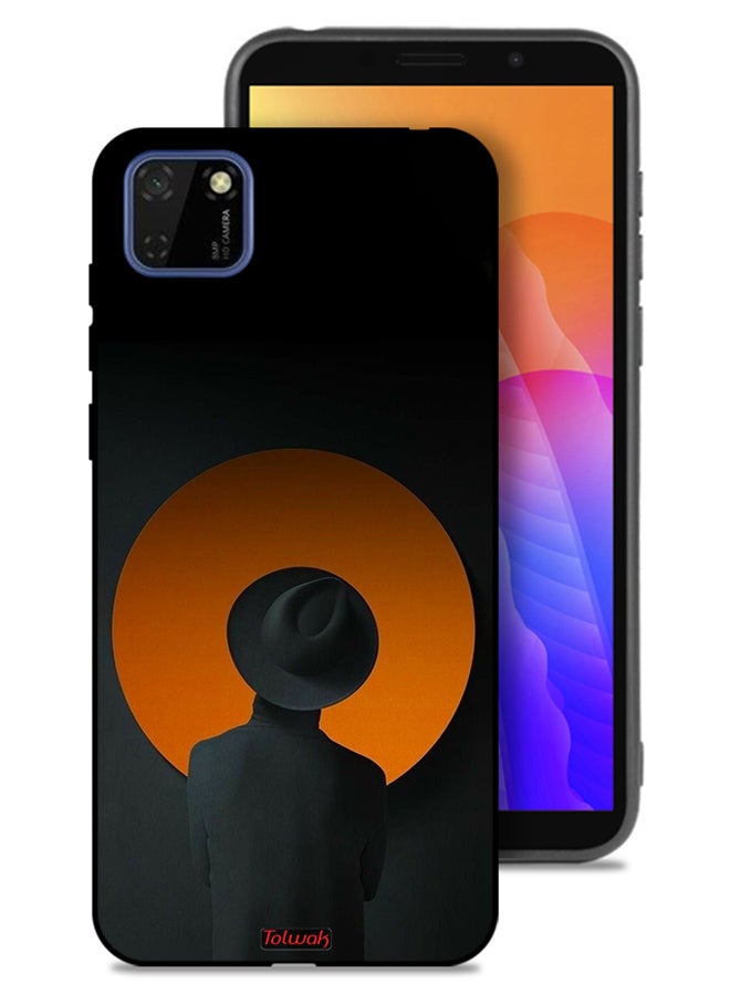 Tolwak Huawei Y5p Protective Case Cover Hat Boy Art - Image 1