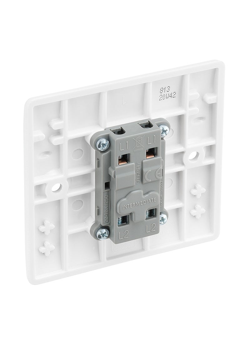 BG BG Nexus 20 Amp 10AX Intermediate Switch Plate Switches  - Image 3