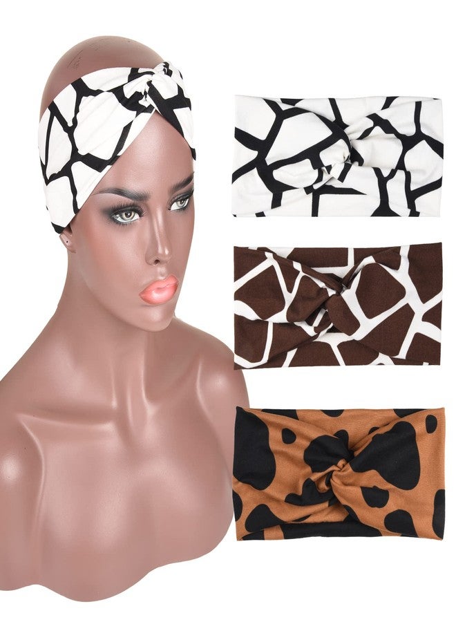مِيلِيبْرُوتِيا مجموعة من 6 ربطات شعر مطبوعة بنقشة جلد الحيوانات للنساء من ميليبروتيا، ربطة شعر عريضة قابلة للتمدد، ربطة شعر مانعة للانزلاق، ربطات شعر بتصميم عقدة ملتوية، ربطات شعر عتيقة للنساء والفتيات. - Image 4