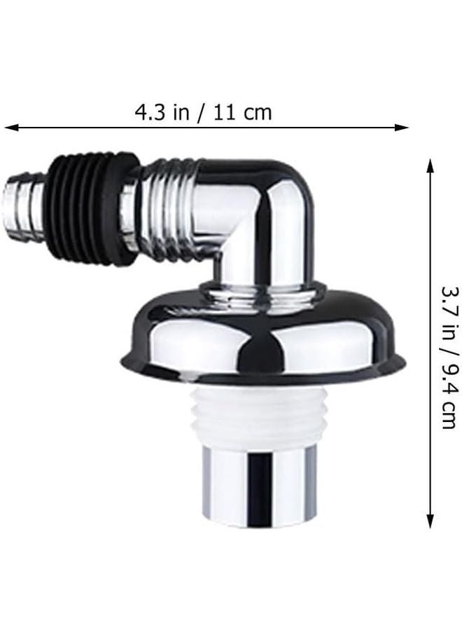 Angled Drain Backflow Preventer Electroplated Sewer Connector For Washing Machine 2 Inch - Image 4