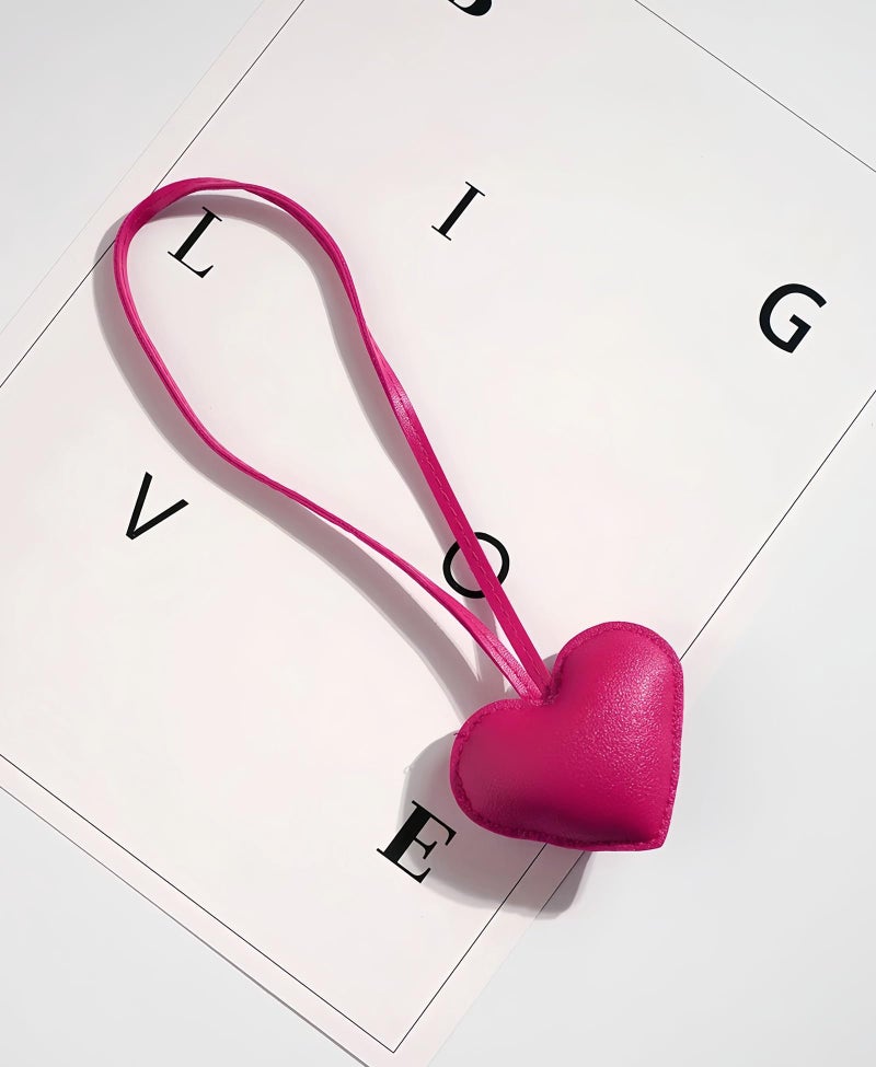 LAEKOU Heart Bag Charms Keychain for Women, Cute Key Chain Charm Accessories for Girls Tote Purse Backpack Handbags - Image 4