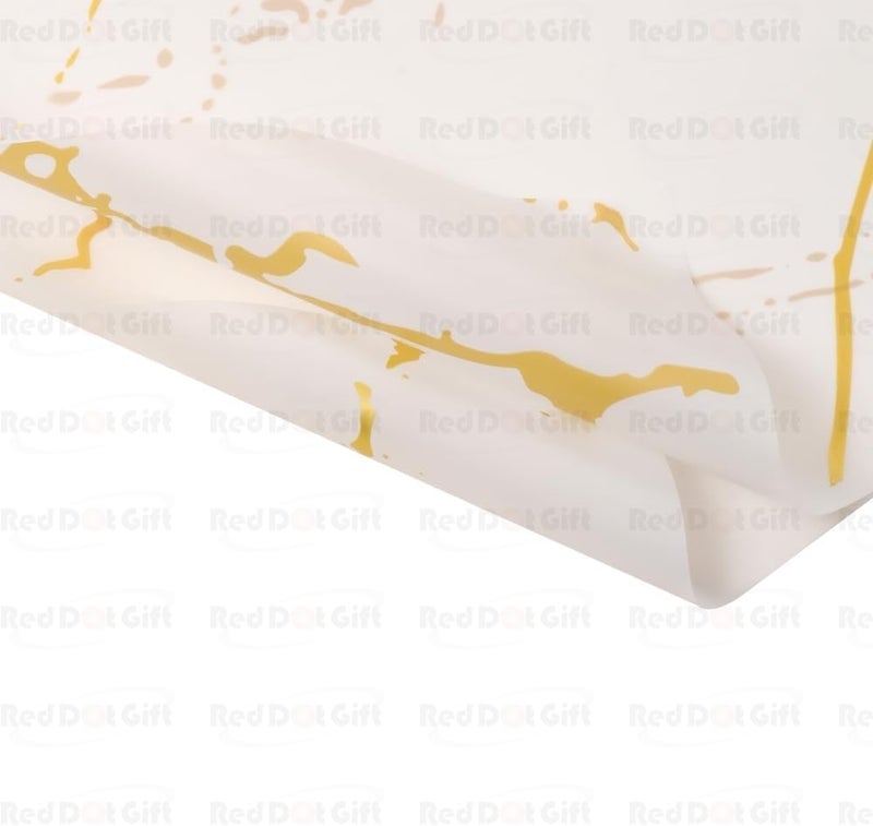 Red Dot Gift باقة هدايا Red Dot® من 20 ورقة ورق تغليف 57x57 سم، ورق تغليف زهور مقاوم للماء يستخدم للحرف اليدوية، ورق تغليف لباقة الزهور - Image 5