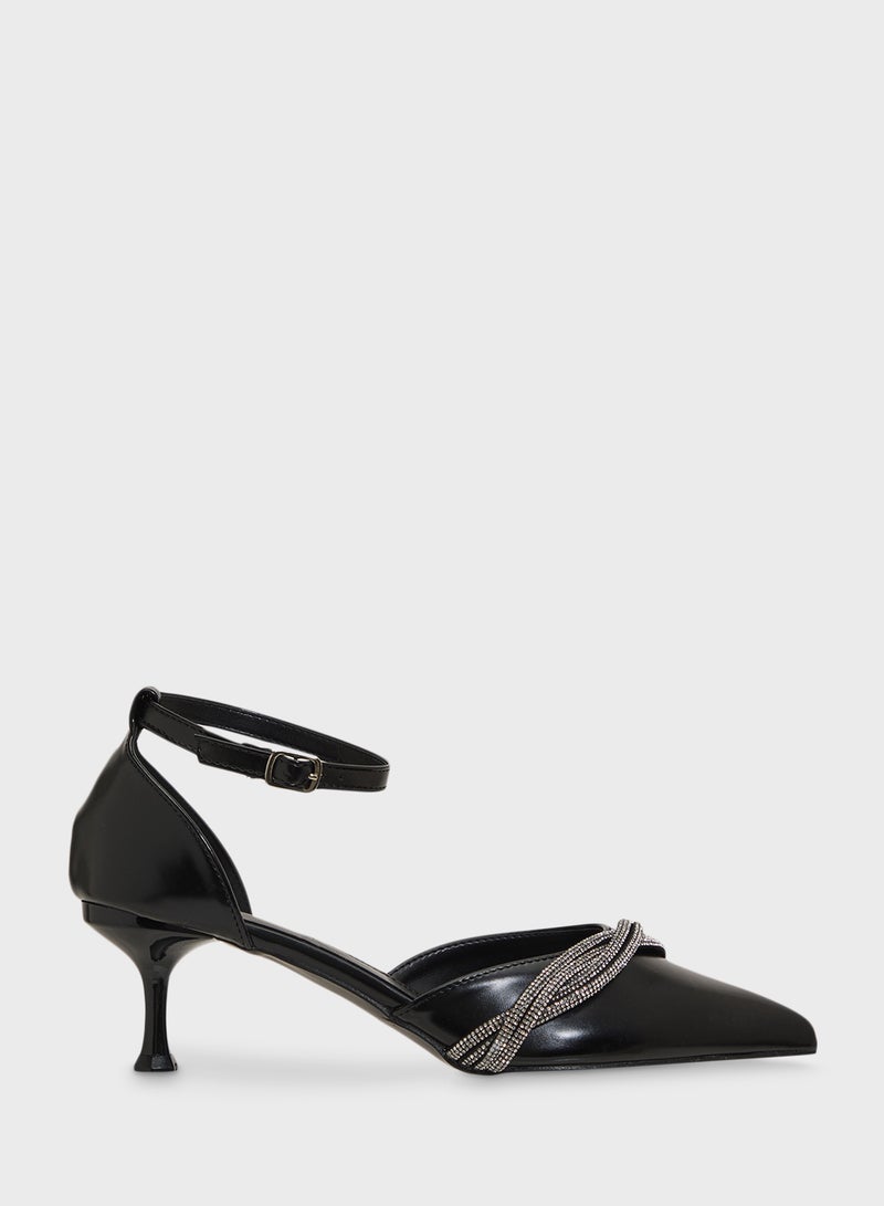 ELLA Diamante Heeled Pump  - Image 1