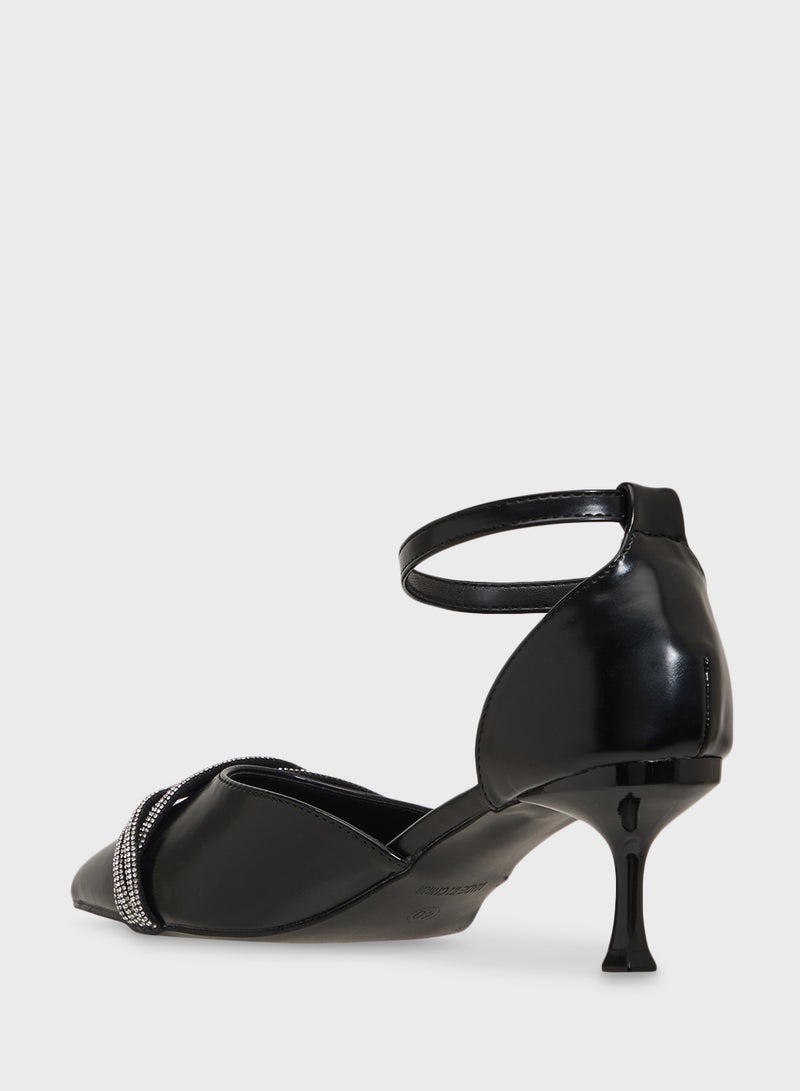 ELLA Diamante Heeled Pump  - Image 3