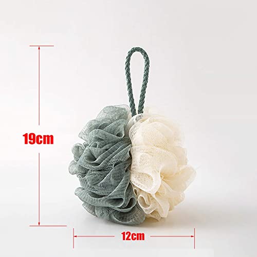 TCOTBE 4 Pack Loofah Bath Sponge Lace Mesh,Sponge Loofahs, Multi Color Bath Loofah Sponge Assortment for Silky Skin, Full Cleanse Lather Luxurious Bathing Accessories - Image 3