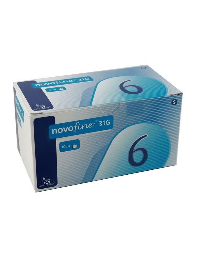 Novofine Insulin Needles 31G No. 6mm 100's 