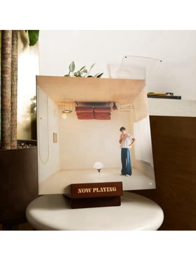 KASTWAVE Record Display Stand, Record Storage Stands, Vinyl Record Stand, Album Display Solid Wood Stand, Tabletop Vinyl Record Holder & Album Display, Tabletop Record Holder, Stylish Record Organization Racks - Image 3