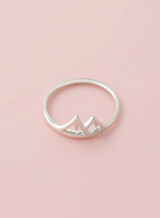 Boma Jewelry Sterling Silver Mountain Range Peak Ring, Size 6 - Image 3