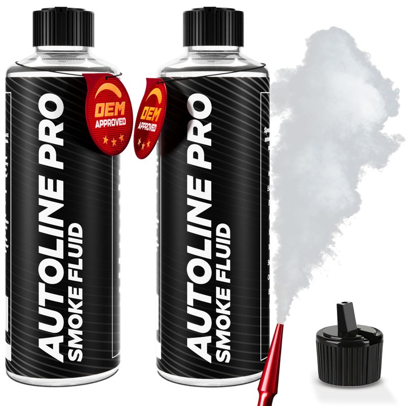 AutoLine Pro Best Ranked Smoke Fluid Solution for Automotive Smoke Machines, 2-Pack 16oz Total (EVAP, Vacuum, and More) [Not for Ventus] - Image 1