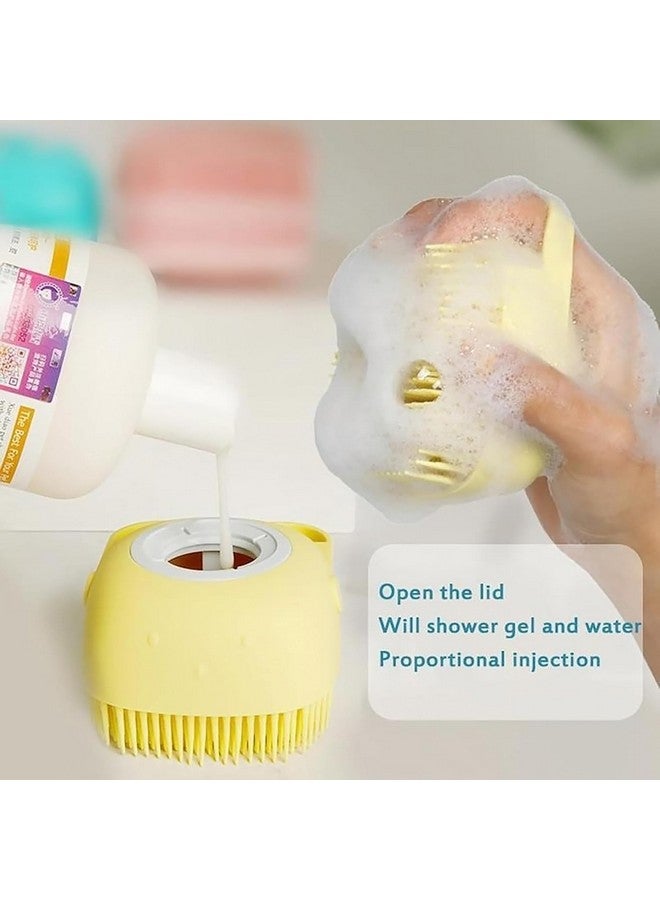 Hasruna Enterprise Silicone Brush with Shower Gel Dispenser, Mud & Dirt Remover with Soft Silicone Bristle with Non-toxic Brushes - Image 4