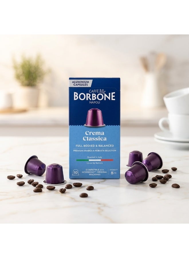 CAFFE BORBONE Caffè Borbone Classica Coffee Capsules Compatible with Nespresso Original Machines, Medium Roast Italian Espresso, Smooth Balanced Taste, Rich Crema, 50g (10 Capsules) - Image 4