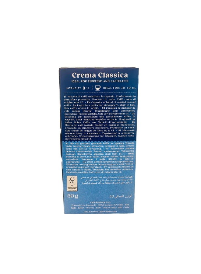 CAFFE BORBONE Caffè Borbone Classica Coffee Capsules Compatible with Nespresso Original Machines, Medium Roast Italian Espresso, Smooth Balanced Taste, Rich Crema, 50g (10 Capsules) - Image 2