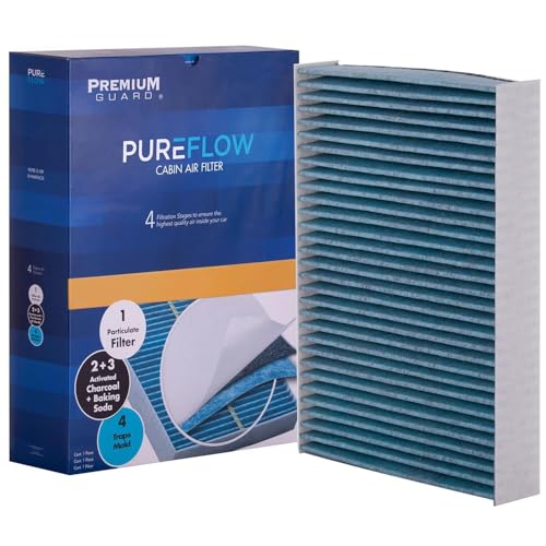 Premium Guard PureFlow Cabin Air Filter PC99052X | Fits 2015-2025 Nissan X-Trail, 2016-2024 Renault Koleos, 2022-2024 Logan, 2014-2020 Nissan Rogue, 2017-2022 Rogue Sport, 2017-2023 Qashqai - Image 1