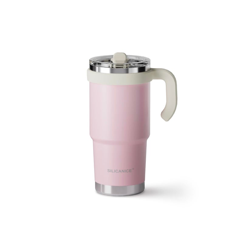 Silicanice Easy Clean Pro Tumbler-24 Oz Water Bottle With Handle&Quick-Disassemble Flip Straw  Leakproof Insulated Stainless Steel Dishwasher Safe  Bpa-Free Gifts For Kids - Image 1