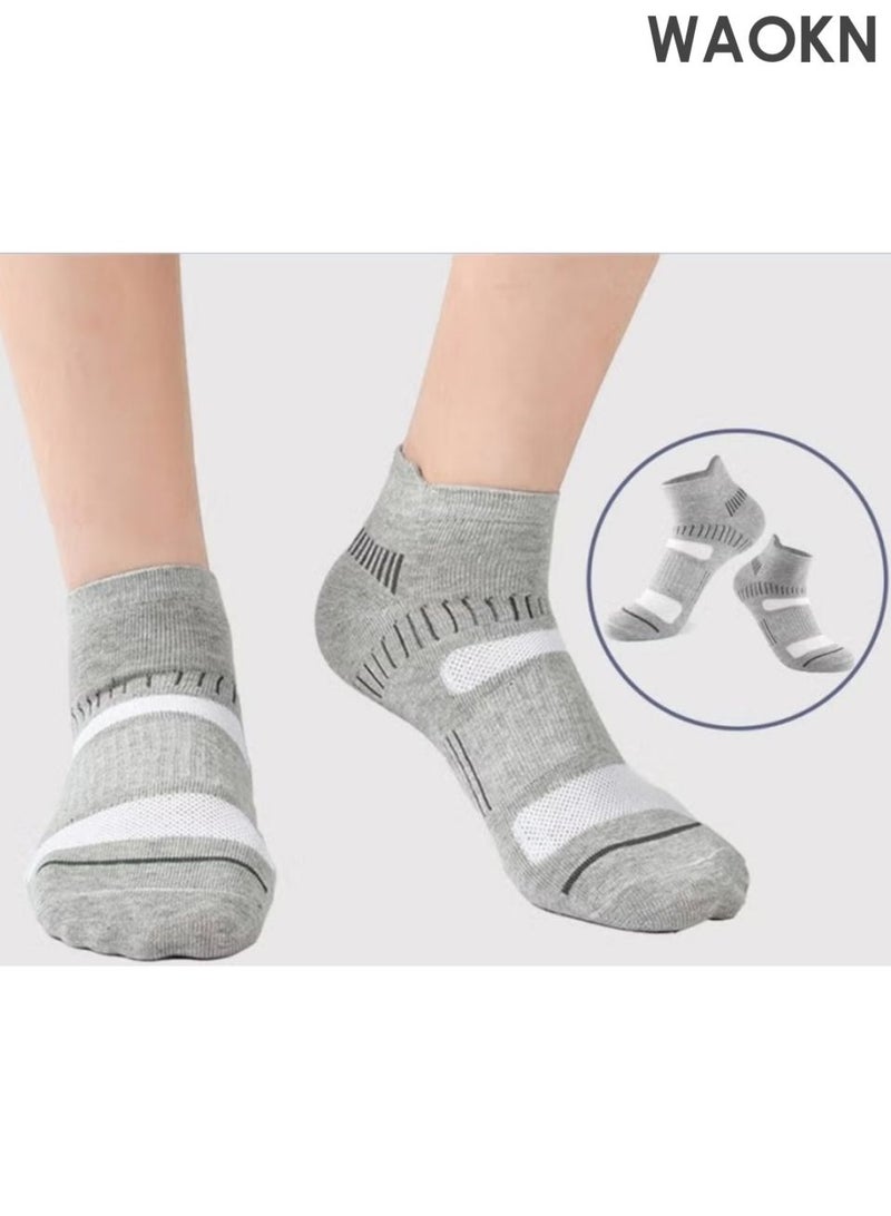 WAOKN Men and women Athletic Socks (5-Pack) - Low Cut, Sweat-Wicking , Odour-Resistant, All-Season Comfort - Ideal for Active Lifestyles , Running & Everyday Wear - Ultimate Socks for Men and women Collection , unisex . - Image 2