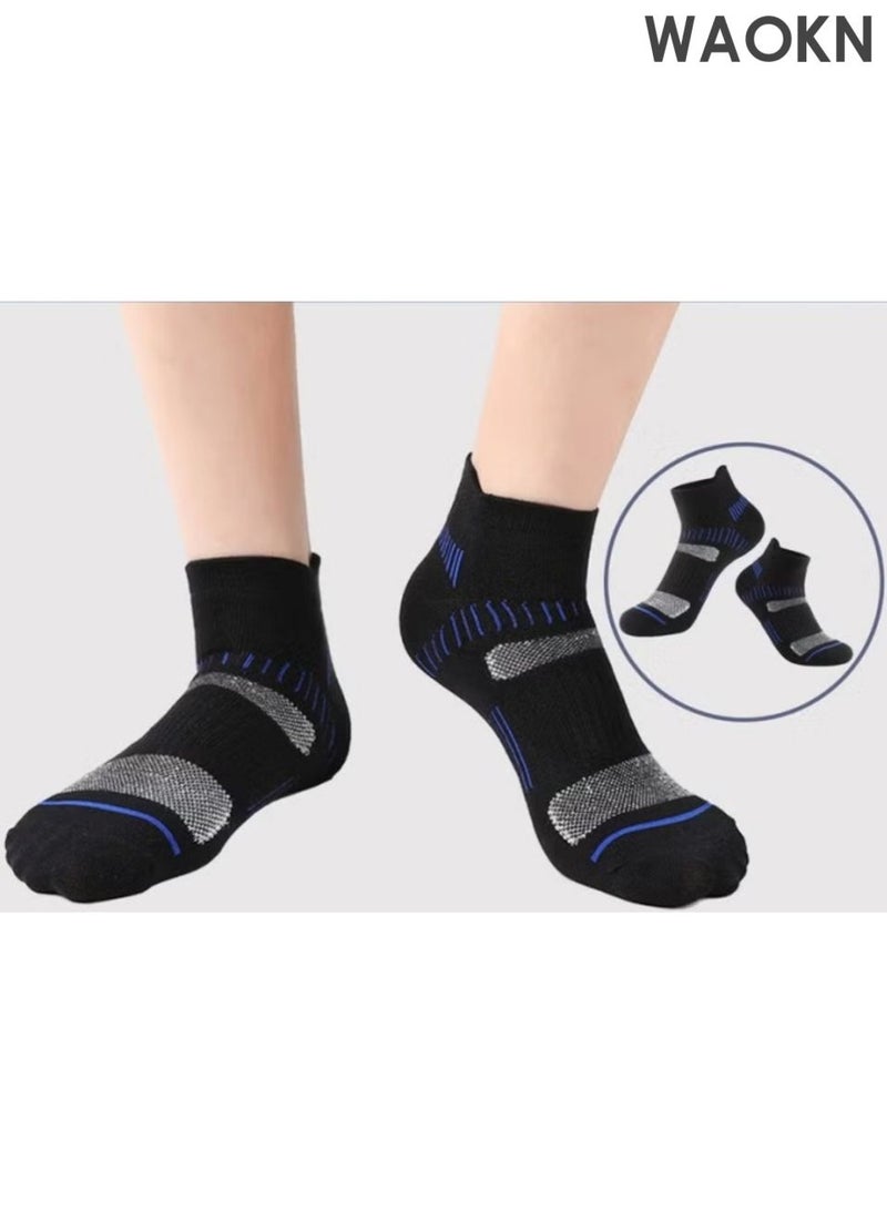 WAOKN Men and women Athletic Socks (5-Pack) - Low Cut, Sweat-Wicking , Odour-Resistant, All-Season Comfort - Ideal for Active Lifestyles , Running & Everyday Wear - Ultimate Socks for Men and women Collection , unisex . - Image 5