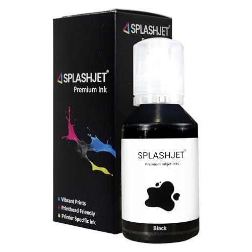 Splashjet 005 Compatible Refill Ink for Epson M1100, M1120, M1140, M1170, M1180, M2140, M2170, M3140, M3170, M3180 Printer - (120gm x 1) Ink Bottle - 502698 - Image 1