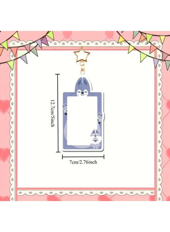 لي نو Kpop إطار صورة أكريليك سلسلة مفاتيح شخصيات حيوانية لطيفة بلاستيك متين هدية عيد ميلاد - Image 4