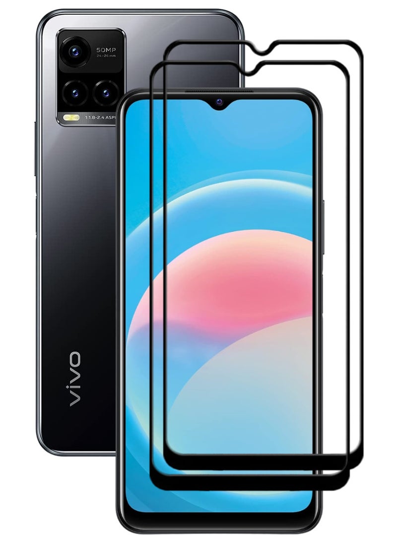 ACLIX 2 Pieces Antistatic ESD Dustproof Premium Quality High Definition Tempered Glass Screen Protector Designed For vivo Y33s - Image 1