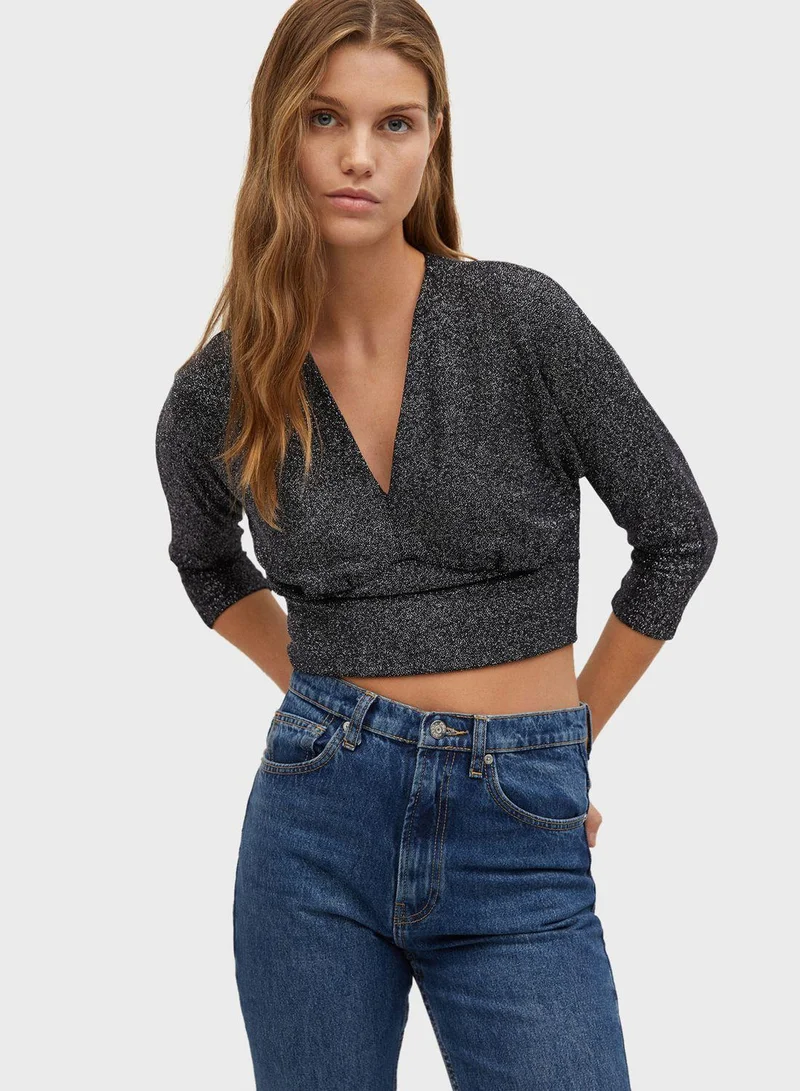 مانجو Printe Crop Top