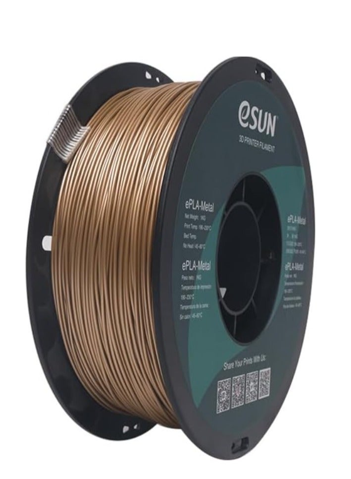 eSUN ePLA-Metal Antique Brass 1.75mm, 1KG/ P-Roll - Image 1