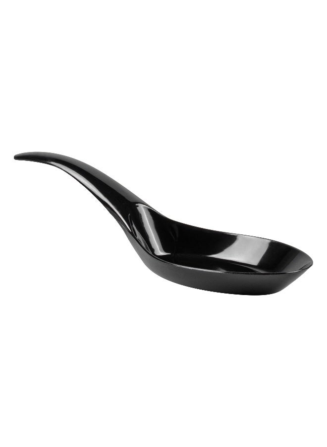 Restaurantware ملاعق مقبلات بطول 5 بوصات، 100 ملعقة هورس دوفر - قابلة للتصرف، لتقديم العينات، والمقبلات، والوجبات الخفيفة، أو الحلويات، ملاعق بلاستيكية سوداء، للمناسبات أو خدمات الطعام - Image 2