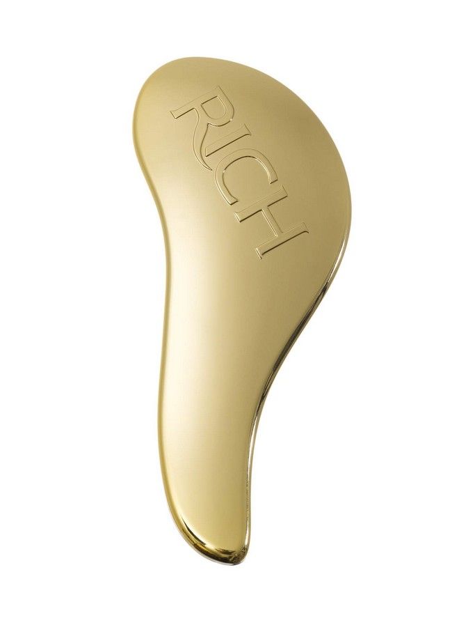 RICH Hair Care Golden Glamour Satin Touch Detangling Brush For All Hair Types Keeps Hair Smooth Antistatic Reduces Frizz For Dry & Wet Hair Travel Size - Image 5