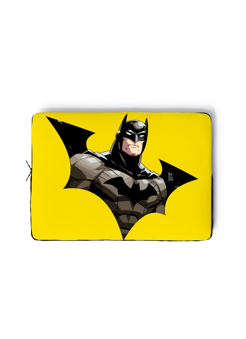 LOUD UNIVERSE Laptop Sleeve 13 inch Batman Dark Knight Retro Comic Bat Logo Tablet Sleeve - Image 1