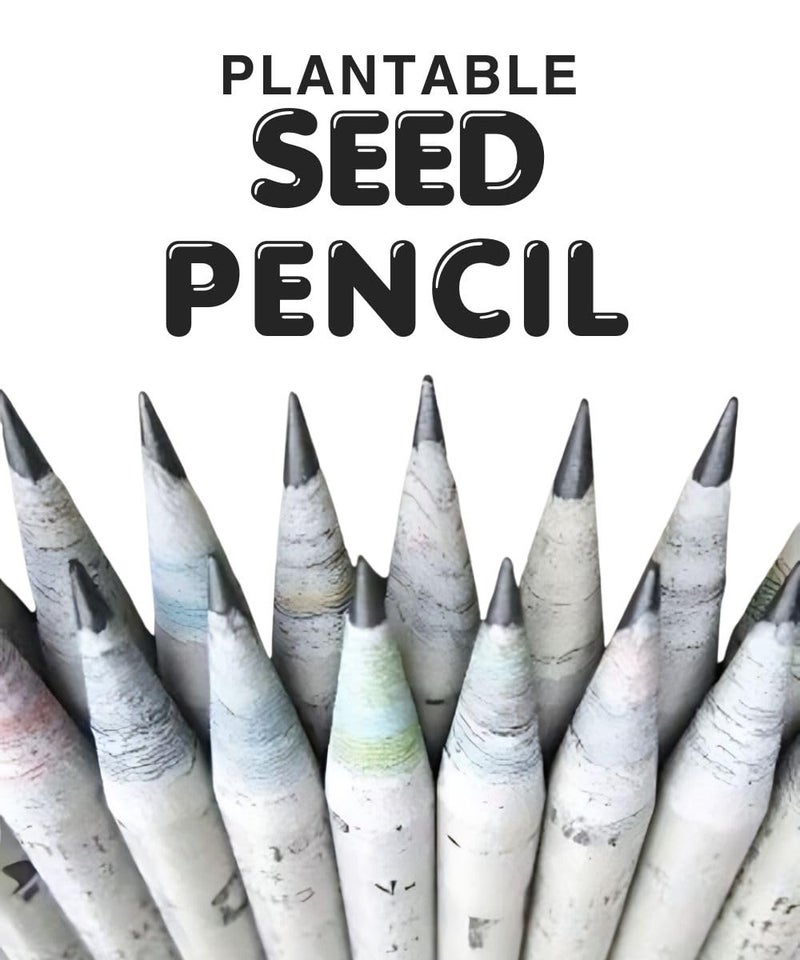 SavSea SavSea Plantable Seed Pencil Set - Grow Your Garden with Every Stroke, No Wood Pencils, Ideal for Return Gifts, Education, and Green Initiatives - Pack of 10  - Image 1