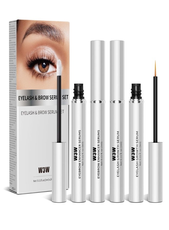 W3W Eyelash and Eyebrow Growth Serum Set W3W Nourishing Lash & Brow Serum Pack for Longer & Thicker Lash Enhancing With Natural Formula Vegan & Cruelty-Free Gentle Plant Ingredients No Irritating - Image 1