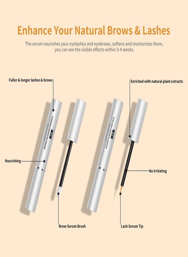 W3W Eyelash and Eyebrow Growth Serum Set W3W Nourishing Lash & Brow Serum Pack for Longer & Thicker Lash Enhancing With Natural Formula Vegan & Cruelty-Free Gentle Plant Ingredients No Irritating - Image 3