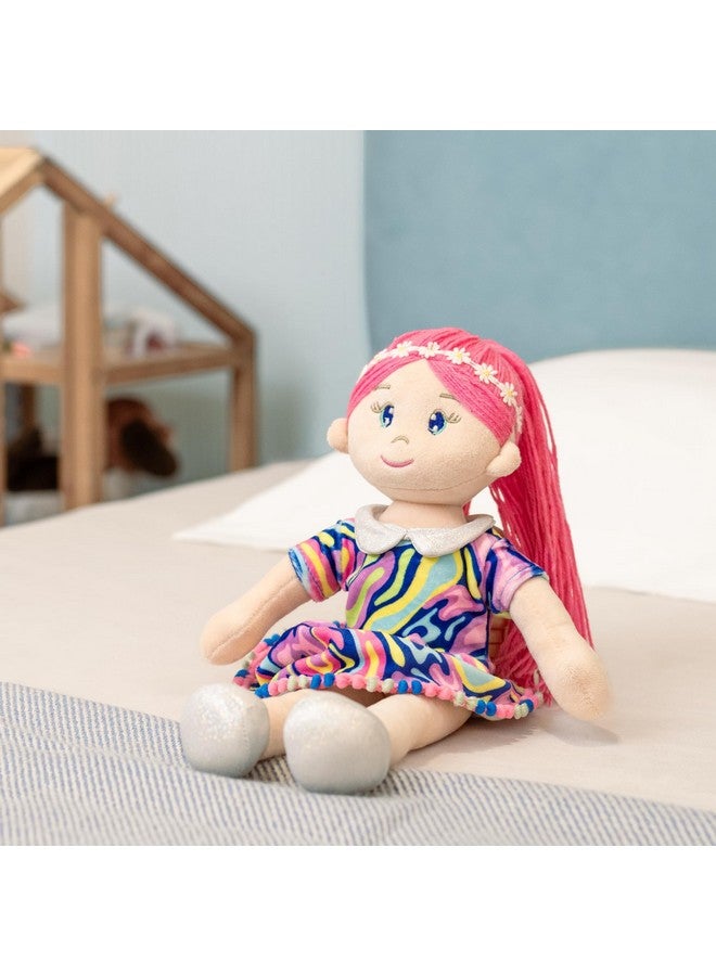 Mirada Mirada Rosa Gudiya/Doll Super Soft Toy for Baby Girls/Kids | Stuffed Plush | Ideal for Birthdays, Rakhi/Raksha Bandhan & Special Occasions-38cm- Purple Dress  - Image 4