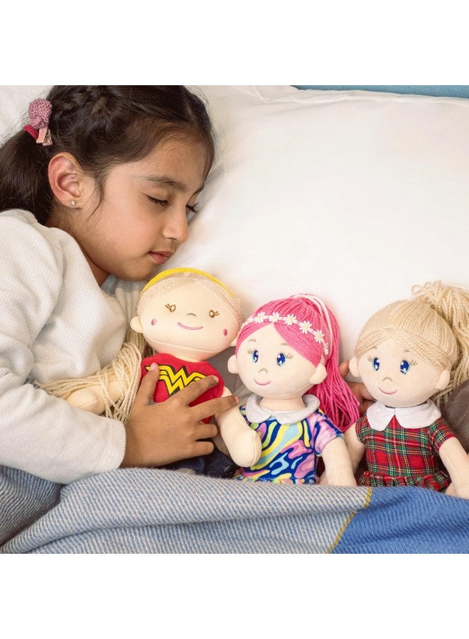 Mirada Mirada Rosa Gudiya/Doll Super Soft Toy for Baby Girls/Kids | Stuffed Plush | Ideal for Birthdays, Rakhi/Raksha Bandhan & Special Occasions-38cm- Purple Dress  - Image 5