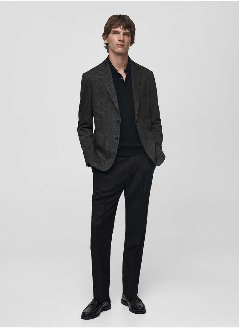 Mango Man Tailored Slim Fit Blazer  - Image 4